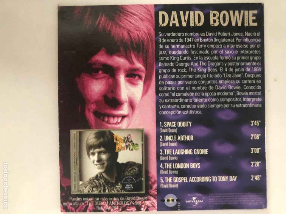 CDs de m&uacute;sica: Cd David bowie - Foto 2