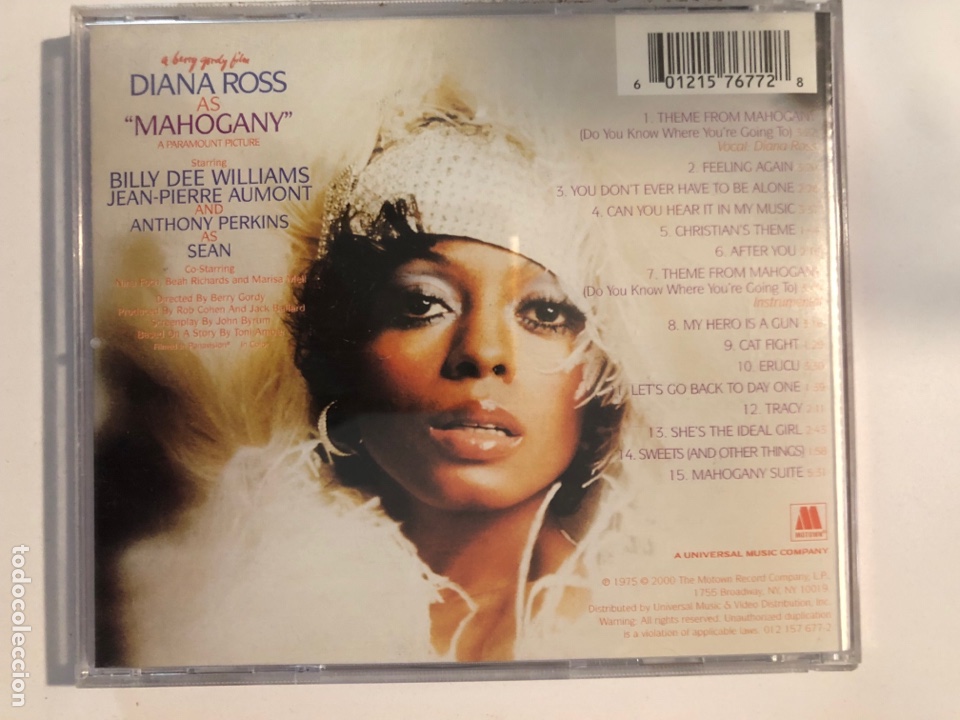 CDs de m&uacute;sica: Cd diana ross mahogany - Foto 2