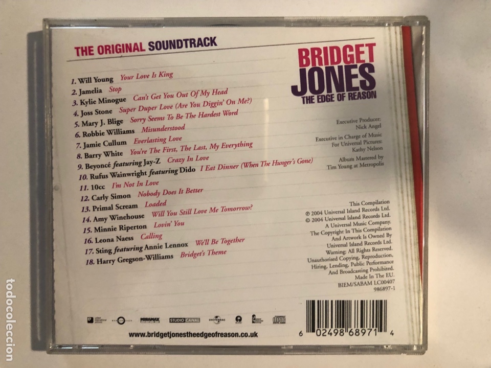 CDs de m&uacute;sica: Cd el diario de Bridget Jones - Foto 2