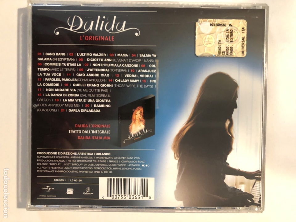 CDs de m&uacute;sica: Cd dalida L,originale - Foto 2