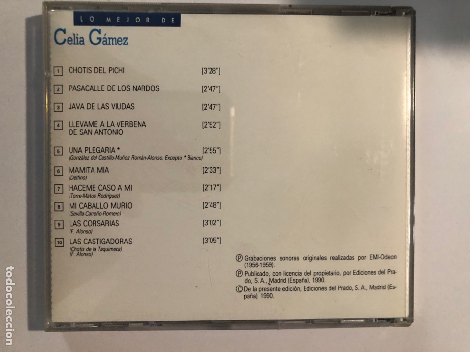 CDs de m&uacute;sica: Cd lo mejor de Celia gamez - Foto 2