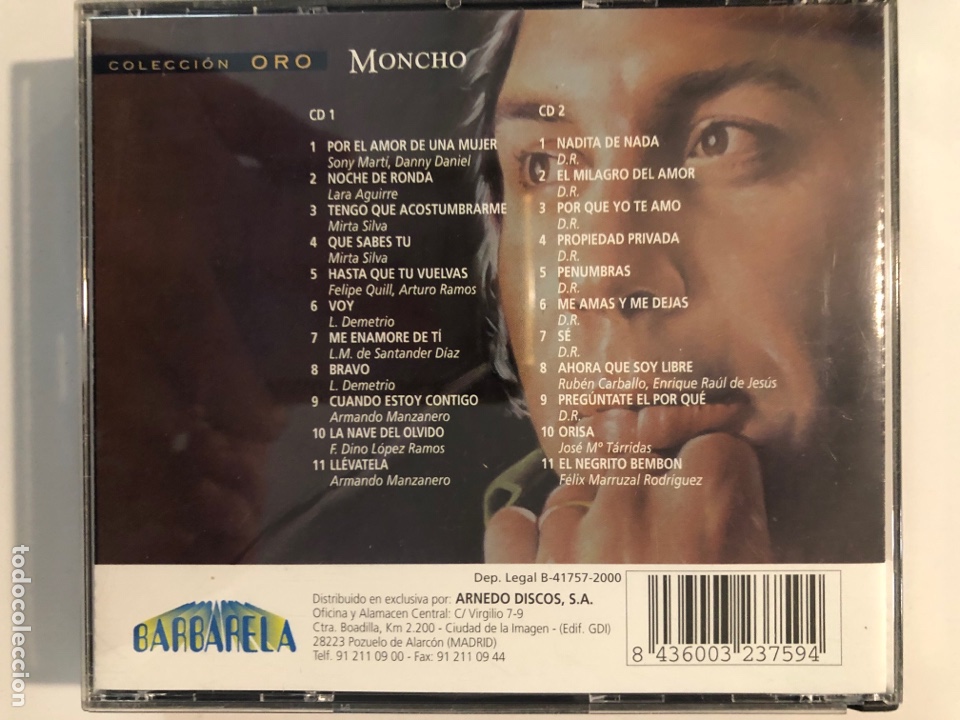 CDs de m&uacute;sica: Cd doble moncho colecci&oacute;n oro - Foto 2