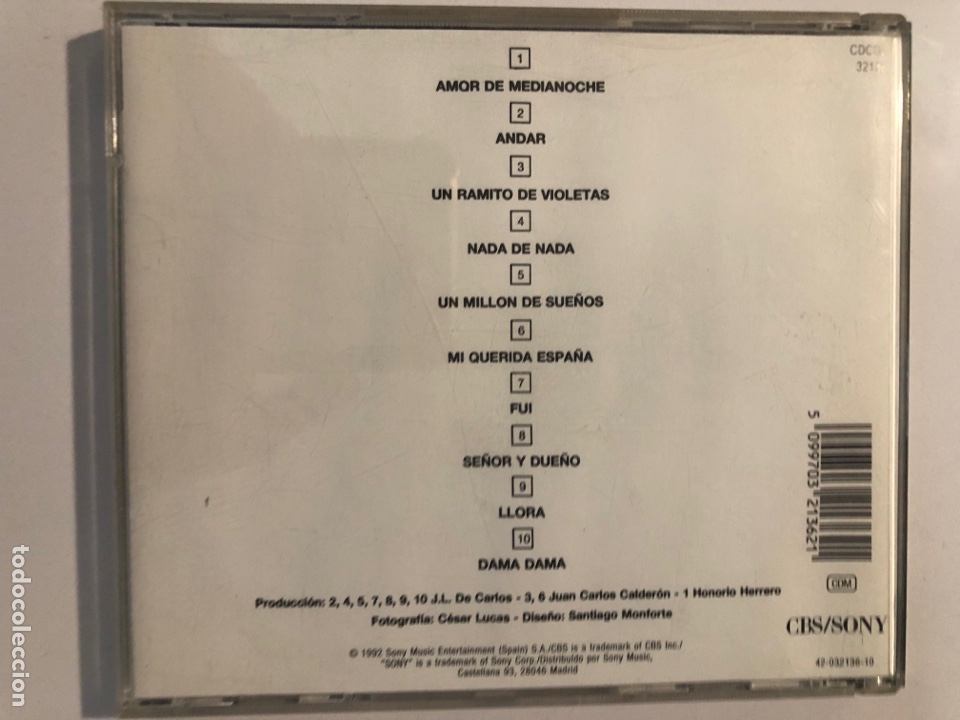 CDs de m&uacute;sica: Cd Cecilia amor de medianoche - Foto 2