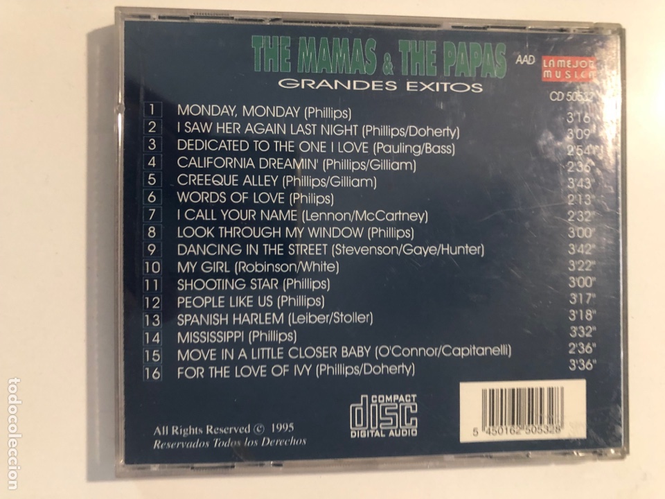 CDs de m&uacute;sica: Cd mamas & the pap&aacute;s grandes &eacute;xitos - Foto 2