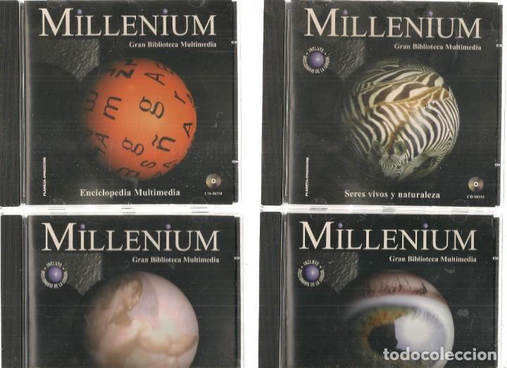 CDs de m&uacute;sica: MILLENIUM . GRAN BIBLIOTECA MULTIMEDIA. 8 CD-ROM + 1 CD-ROM. &iexcl;&iexcl;COMPLETA!!. PLANETA.(&Ntilde;) - Foto 1
