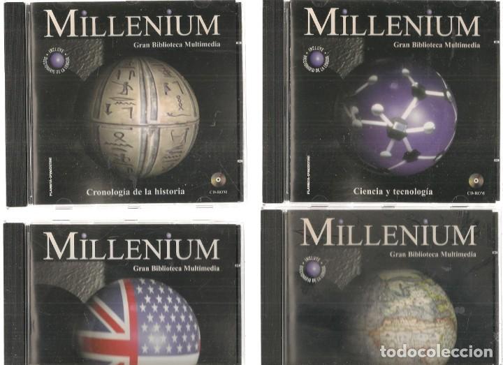 CDs de m&uacute;sica: MILLENIUM . GRAN BIBLIOTECA MULTIMEDIA. 8 CD-ROM + 1 CD-ROM. &iexcl;&iexcl;COMPLETA!!. PLANETA.(&Ntilde;) - Foto 2