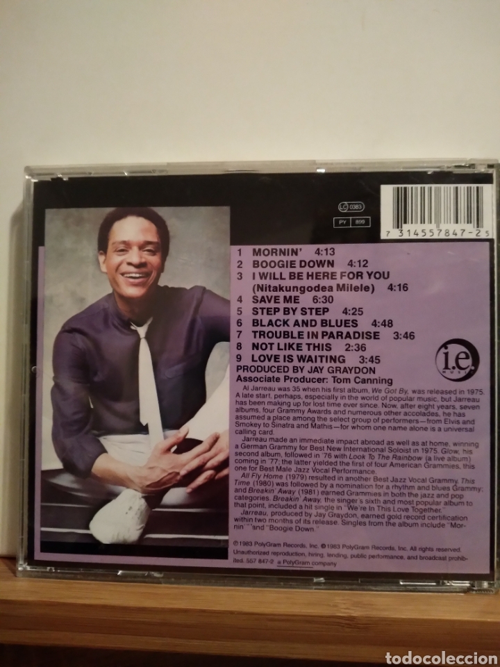CDs de m&uacute;sica: AL JARREAU - JARREAU - UK & EU - Foto 2