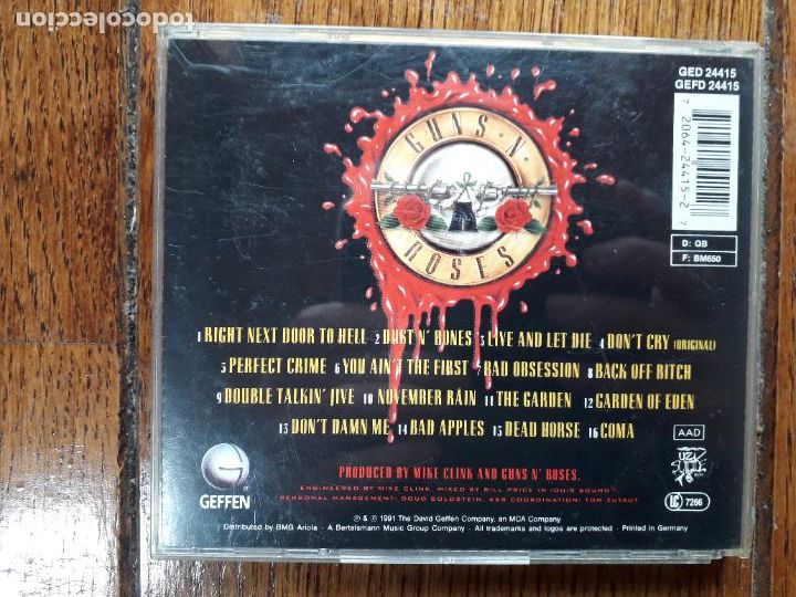 CDs de m&uacute;sica: Guns & roses - use your illusion I - Foto 3