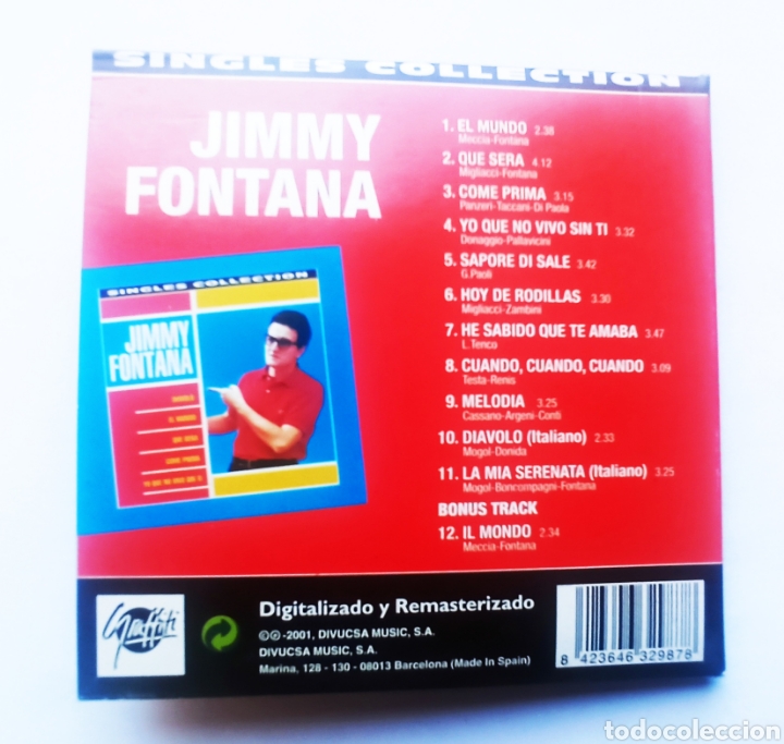 CDs de m&uacute;sica: CD Jimmy Fontana - Foto 3