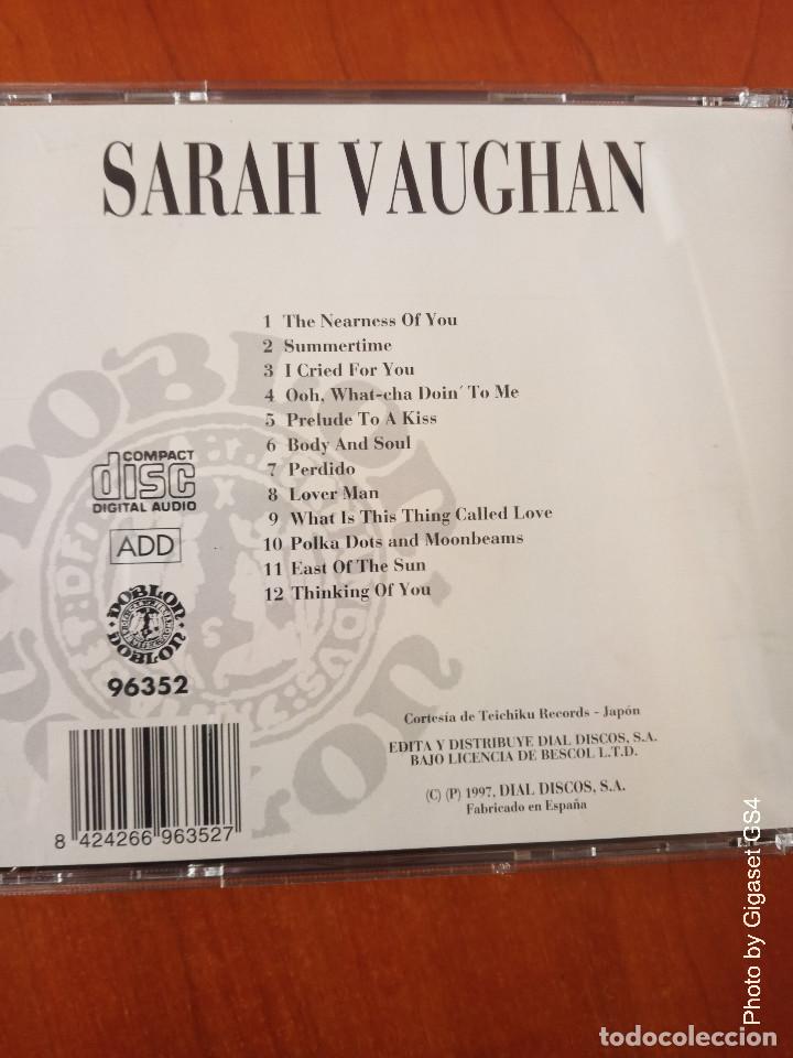 CDs de m&uacute;sica: CD SARA VAUGHAN .1997. - Foto 2