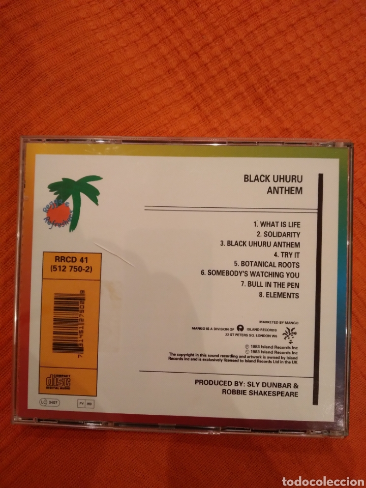 CDs de m&uacute;sica: BLACK UHURU - ANTHEM - EU. - Foto 2