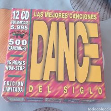 CDs de Música: LAS MEJORES CANCIONES DANCE DEL SIGLO, 12 CD, 500 CANCIONES, DIPTICO PROMOCIONAL EDICION LIMITADA. Lote 329617403