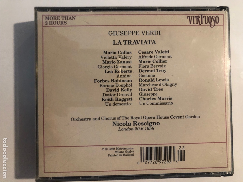 CDs de m&uacute;sica: Cd la Traviata mar&iacute;a callas - Foto 2
