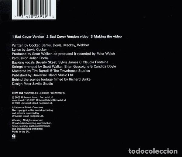 CDs de m&uacute;sica: PULP - BAD COVER VERSION DVD-EP 2002 - Foto 2