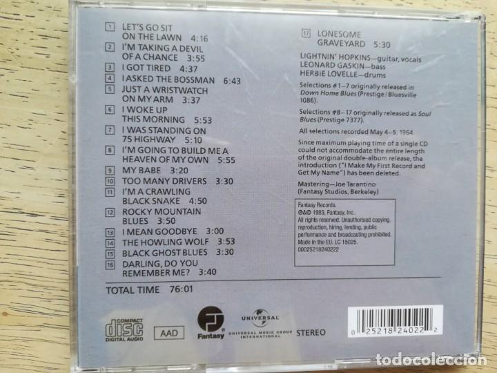 CDs de m&uacute;sica: Lightnin&acute; Hopkins. Double Blues. CD - Foto 2