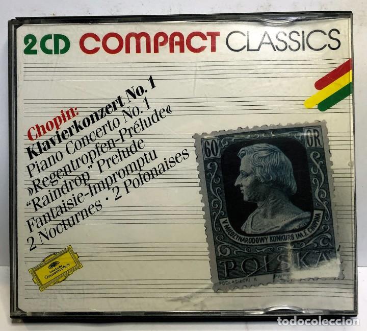 CDs de m&uacute;sica: 2 CD - COMPACT CLASSICS - CHOPIN - MARTHA ARGERICH - doble CD - Foto 1