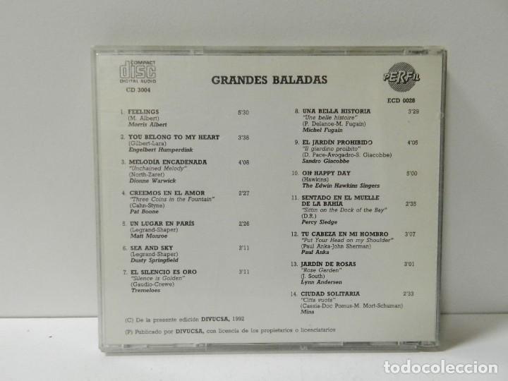 CDs de m&uacute;sica: DISCO CD. Grandes Baladas. COMPACT DISC. - Foto 2