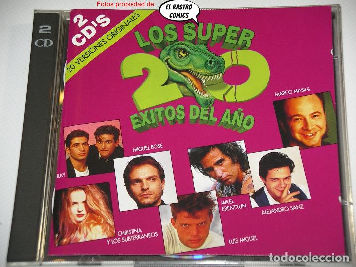 CDs de M&uacute;sica: Los Super 20 &Eacute;xitos del A&ntilde;o, doble 2 CD DRO 1993 muy buen estado, Ray, Cristina y Los Subterr&aacute;neos..