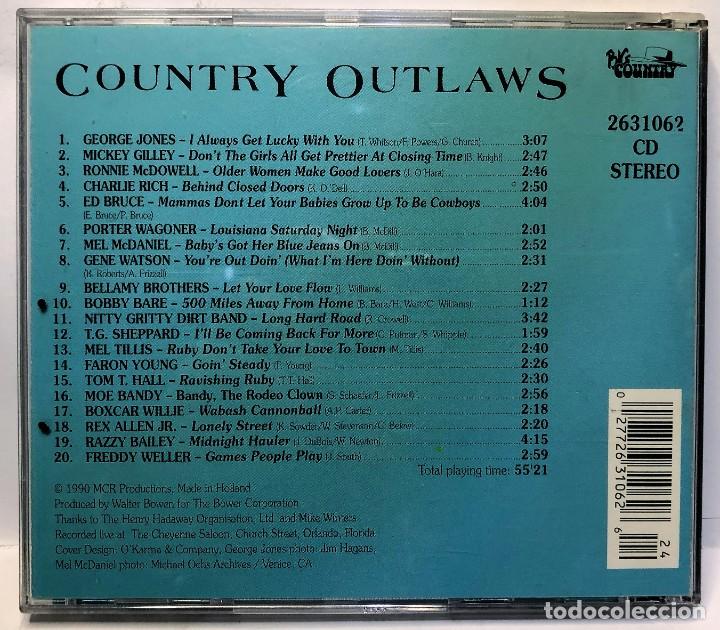CDs de m&uacute;sica: Various &ndash; Country Outlaws - CD, Compilation - Foto 3