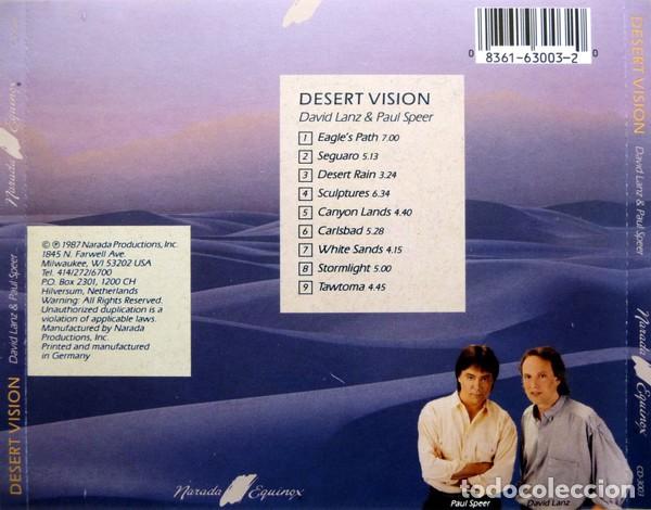 CDs de m&uacute;sica: David Lanz & Paul Speer - Desert Vision - CD - Foto 2