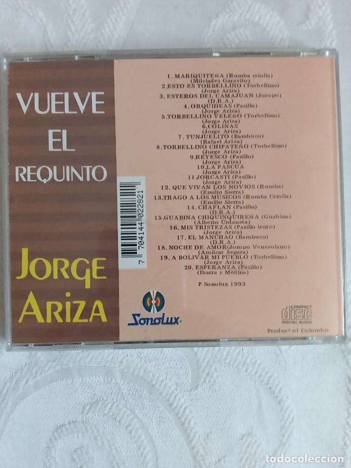 CDs de m&uacute;sica: JORGE ARIZA - Vuelve el requinto - Foto 2