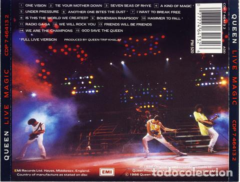 CDs de m&uacute;sica: Queen-LIVE MAGIC/EMI &ndash; CDP 7 46413 2 - Foto 2