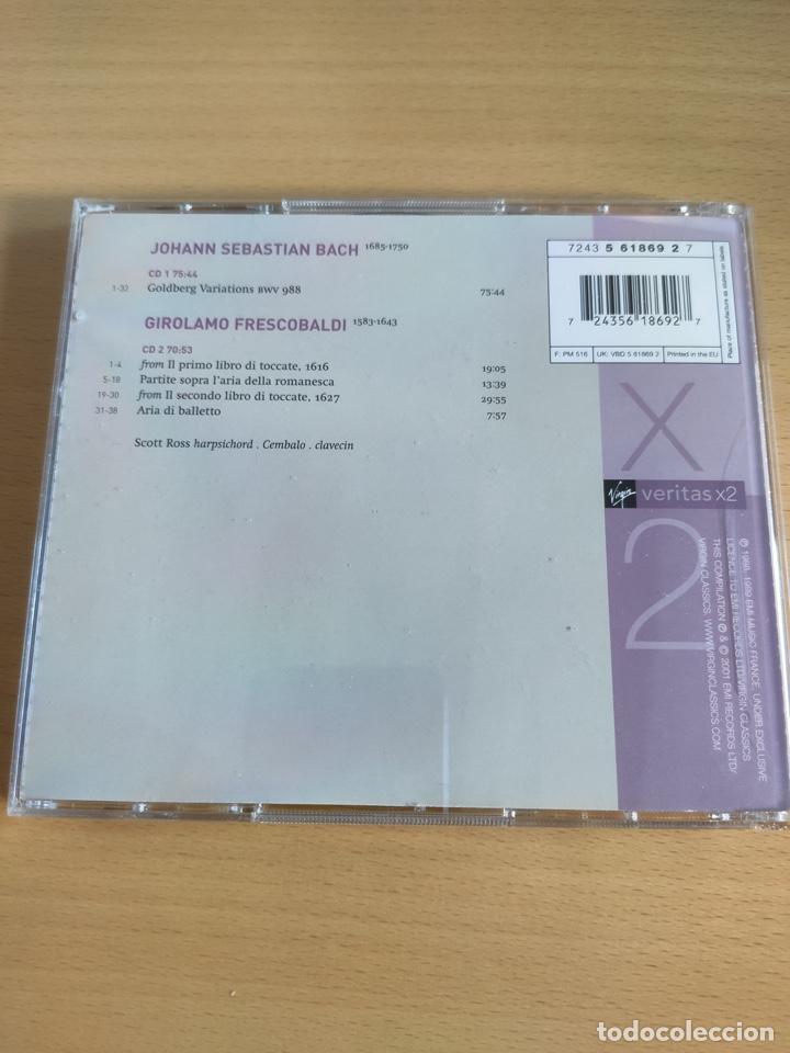 CDs de m&uacute;sica: BACH GOLDBERG VARIATIONS Frescobaldi :Toccatas SCOTT ROSS - Foto 2