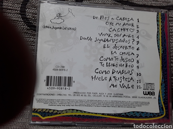 CDs de m&uacute;sica: Man&aacute; &lrm;&ndash; Donde Jugar&aacute;n Los Ni&ntilde;os? - Foto 2