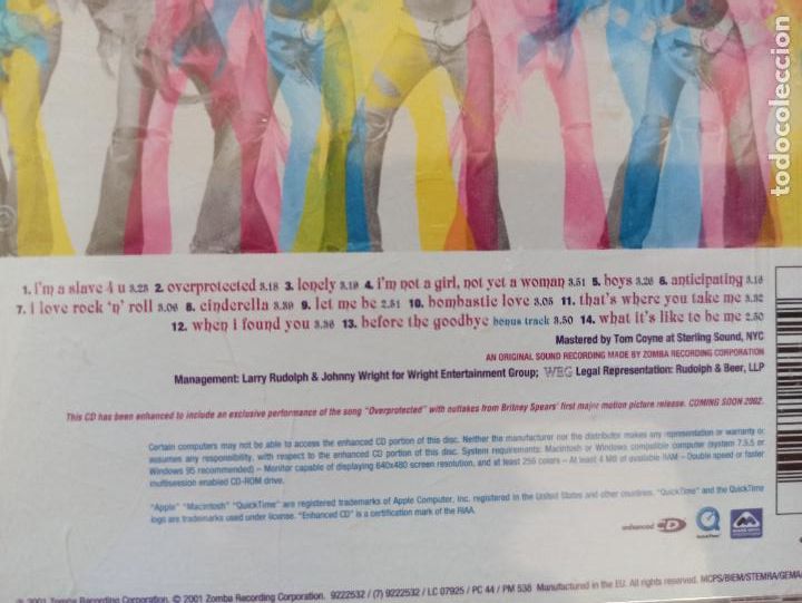 CDs de m&uacute;sica: CD BRITNEY SPEARS - BRITNEY (2S) - Foto 3