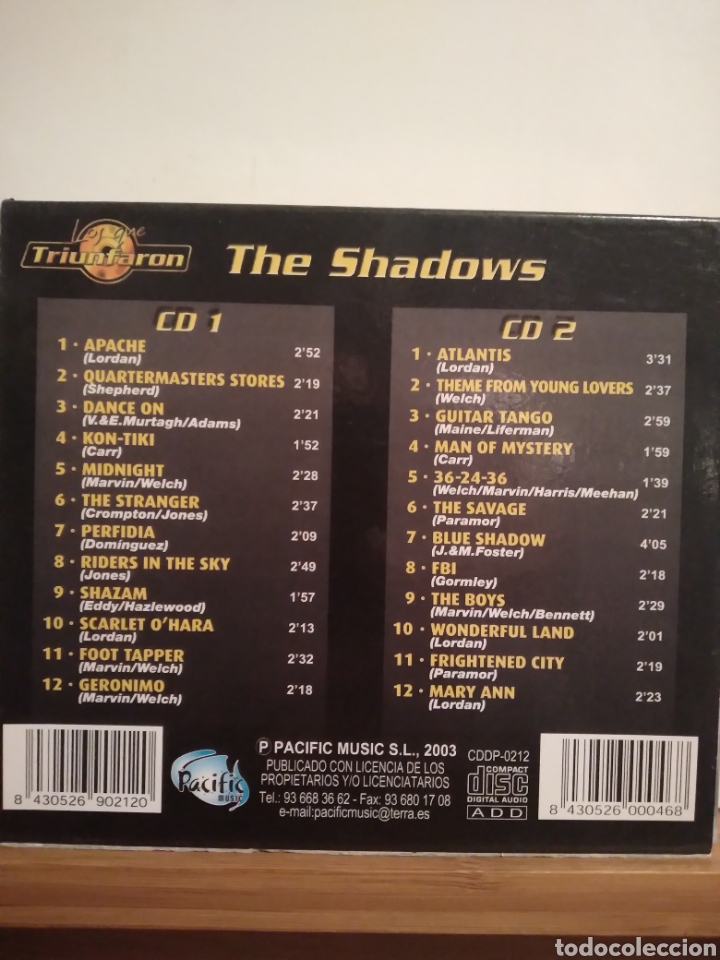 CDs de m&uacute;sica: DOBLE CD - THE SHADOWS - LOS QUE TRIUNFARON - ES.03 - Foto 2