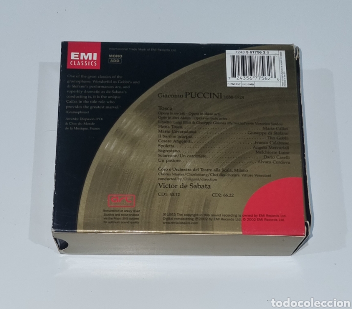 CDs de m&uacute;sica: RECOPILATORIO OPERA / 2CD BOX SET+BOOKLET / TOSCA - Foto 3