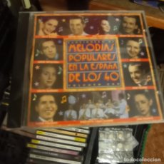 CDs de Música: CANCIONERO DE MELODIAS POPULARES EN LA ESPAÑA DE LOS 40 VOL. 1 - 1 CD