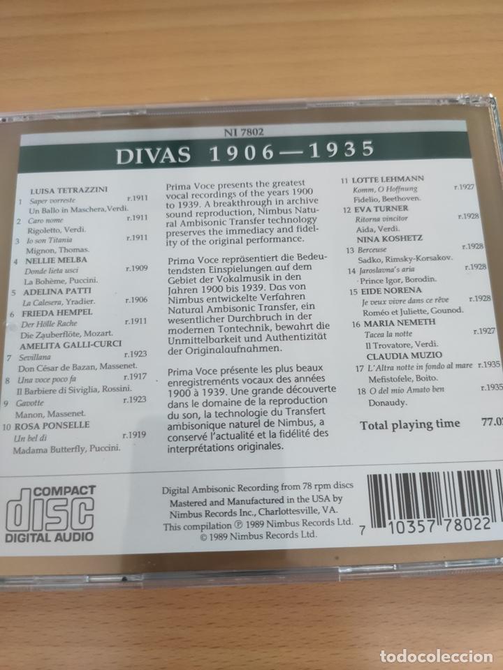 CDs de m&uacute;sica: DIVAS 1906-1935 PRIMA VOCE - Foto 2