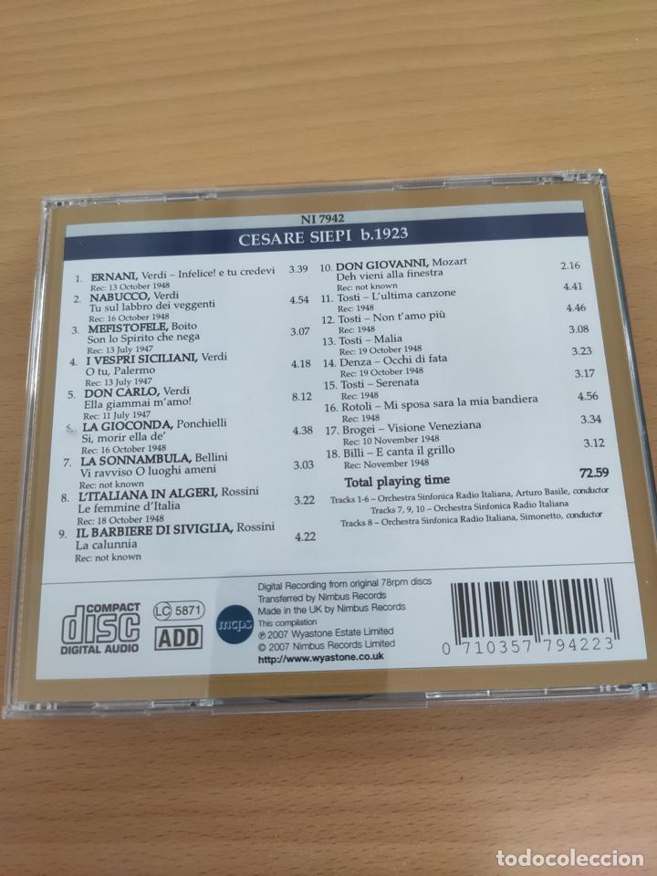 CDs de m&uacute;sica: CESARE SIEPI PRIMA VOCE CD - Foto 2