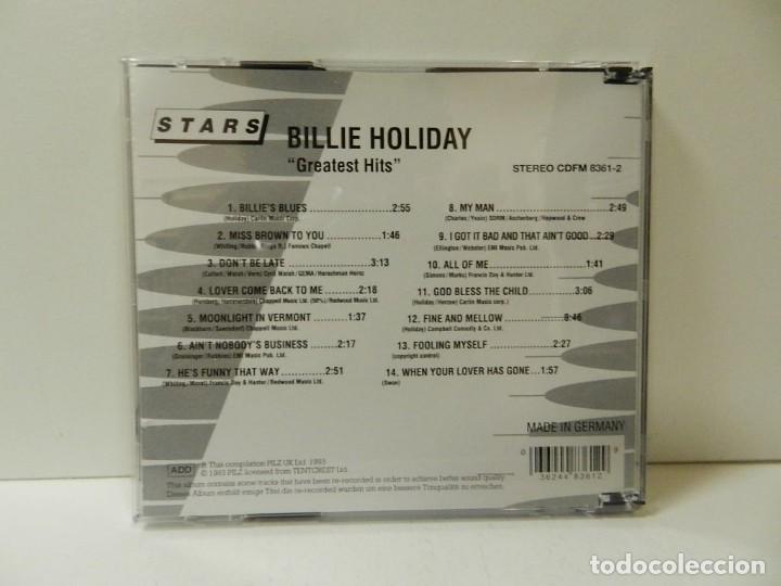 CDs de m&uacute;sica: DISCO CD. Billie Holiday &ndash; Greatest Hits. COMPACT DISC. - Foto 2