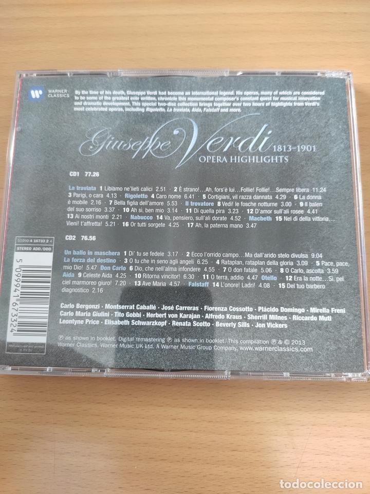 CDs de m&uacute;sica: VERDI Opera Highlights - Foto 2