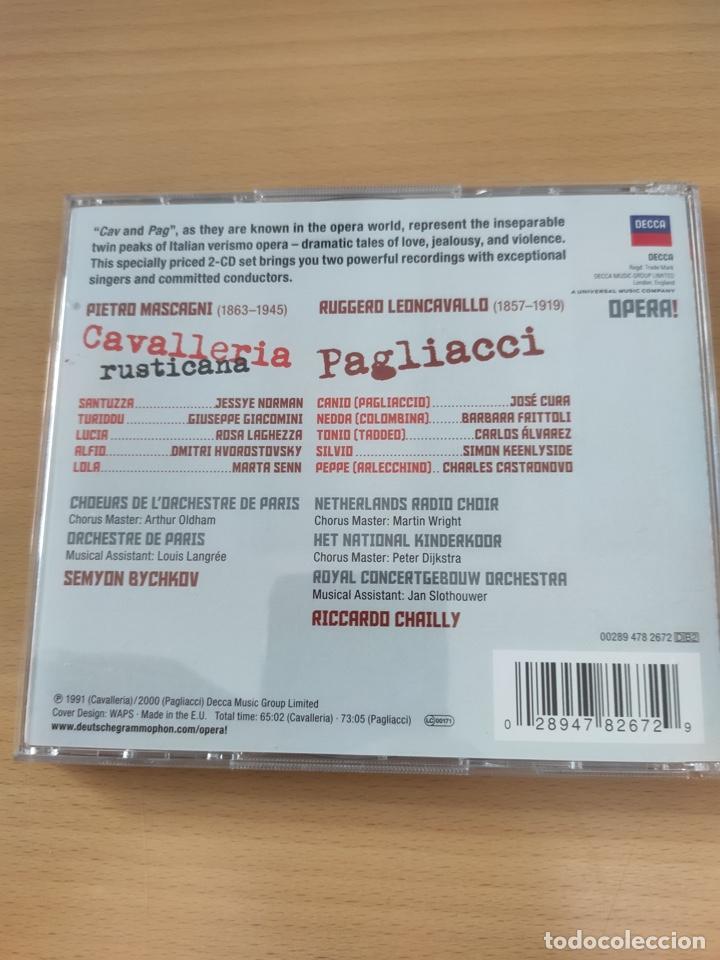 CDs de m&uacute;sica: CAVALLERIA RUSTICANA PAGLIACCI - Foto 2
