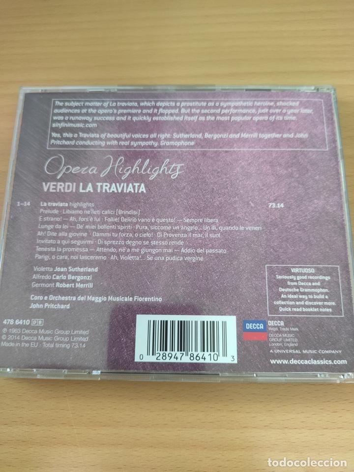 CDs de m&uacute;sica: Opera Highlights VERDI LA TRAVIATA - Foto 2