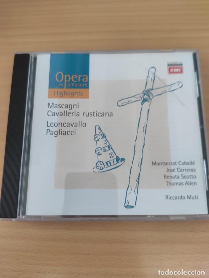 CDs de m&uacute;sica: CAVALLERIA RUSTICANA PAGLIACCI - Foto 1