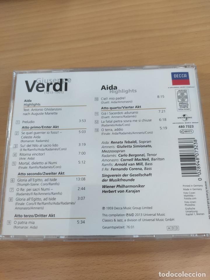 CDs de m&uacute;sica: VERDI Aida Highlights - Foto 2