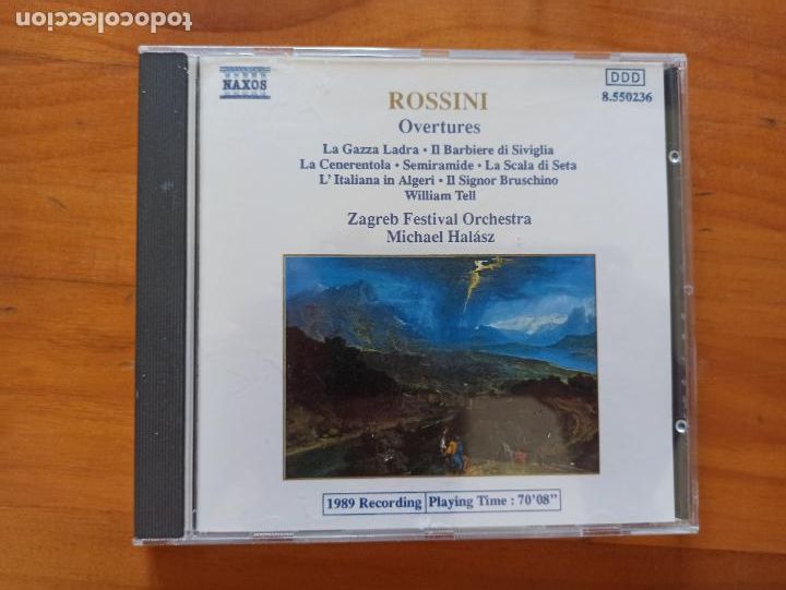 CDs de m&uacute;sica: CD ROSSINI: OVERTURES - NAXOS (5T) - Foto 1