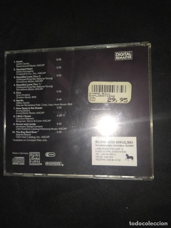 CDs de m&uacute;sica: BILL EVANS TRIO - EXPLORATIONS CD - Foto 2