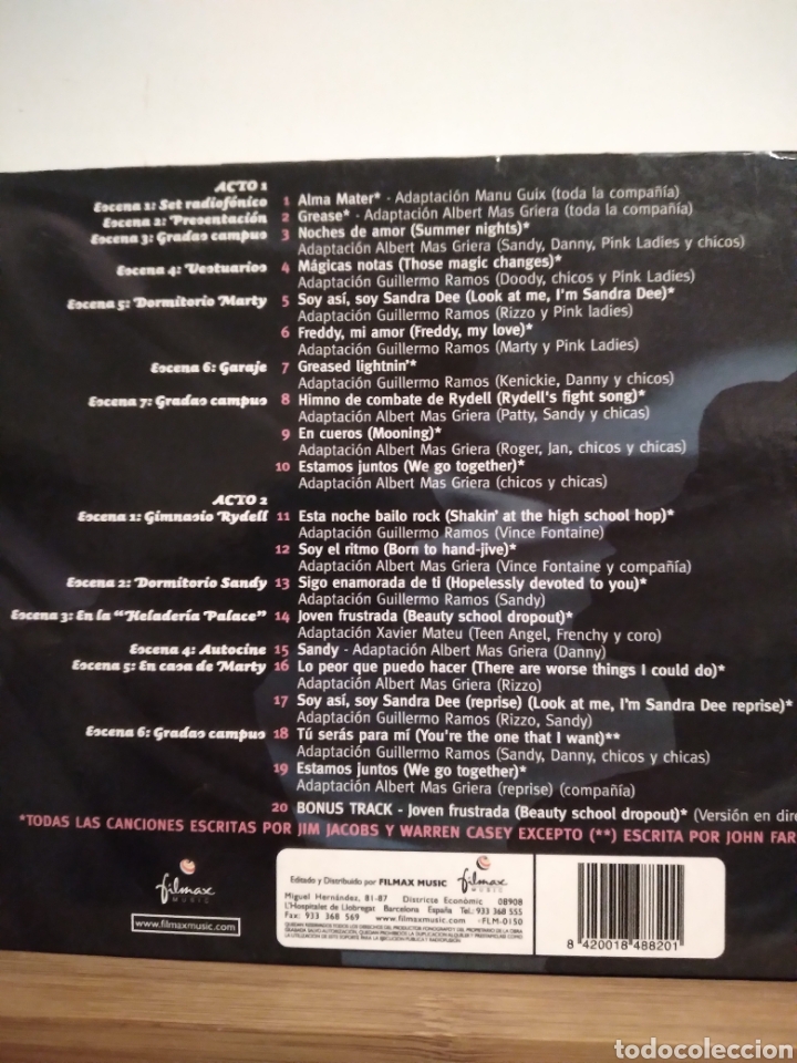 CDs de m&uacute;sica: DVD - GREASE - EL MUSICAL DE TU VIDA - - Foto 4