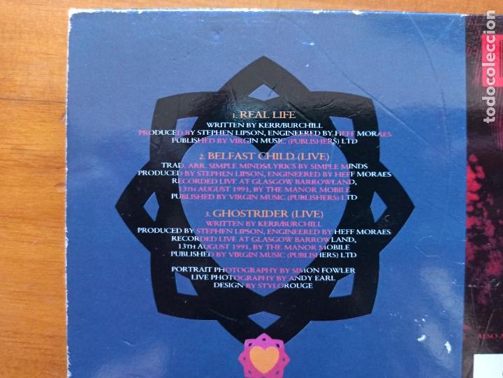 CDs de m&uacute;sica: CD SIMPLE MINDS - REAL LIFE (EP) (6I) - Foto 2