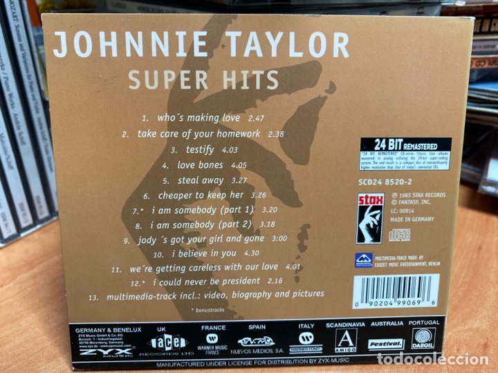 CDs de m&uacute;sica: Johnnie Taylor - Super Hits (CD, Comp) - Foto 2