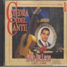 CDs de Música: CÁTEDRA DEL CANTE CD VOL. 15 NIÑO DE LEÓN 1917-1968