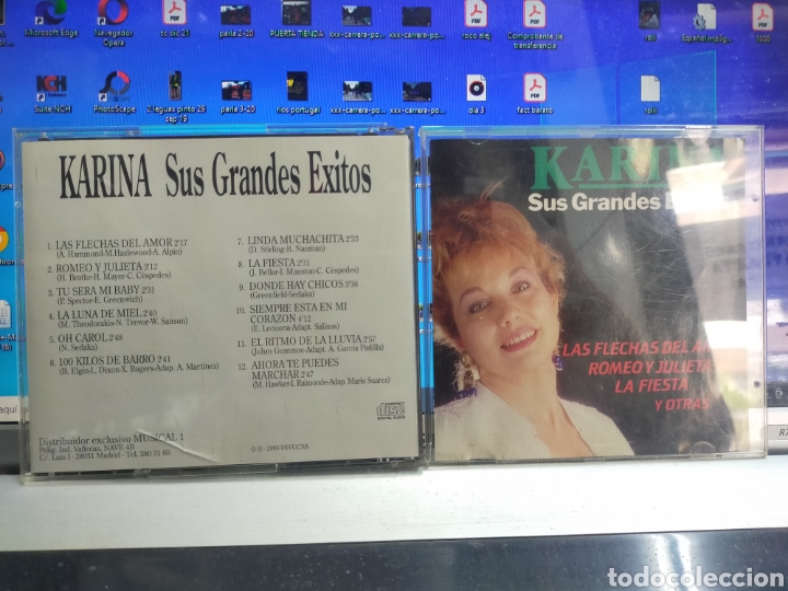 CDs de m&uacute;sica: Karina CD sus grandes &eacute;xitos 1993 - Foto 1