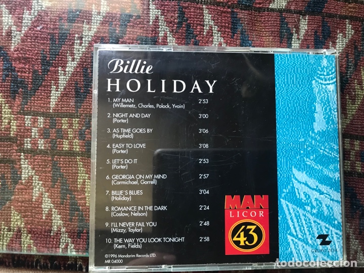 CDs de m&uacute;sica: Billie Holiday. Man - Foto 2
