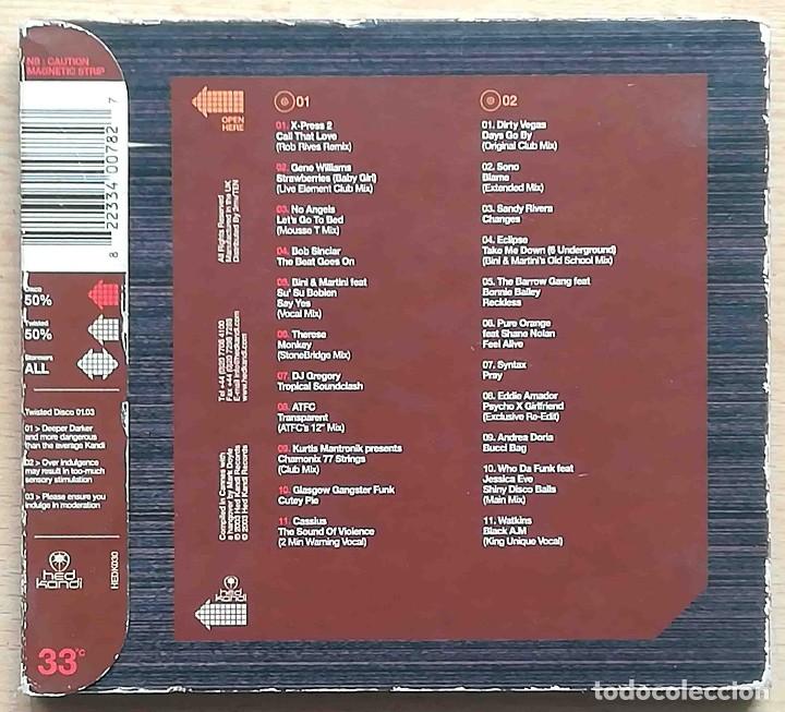 CDs de m&uacute;sica: CD: Hed Kandi. Twisted Disco 01.03 (Solo disco 2) - Foto 2