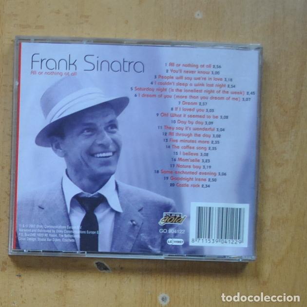 CDs de m&uacute;sica: FRANK SINATRA - ALL OR NOTHING AT ALL - CD - Foto 2